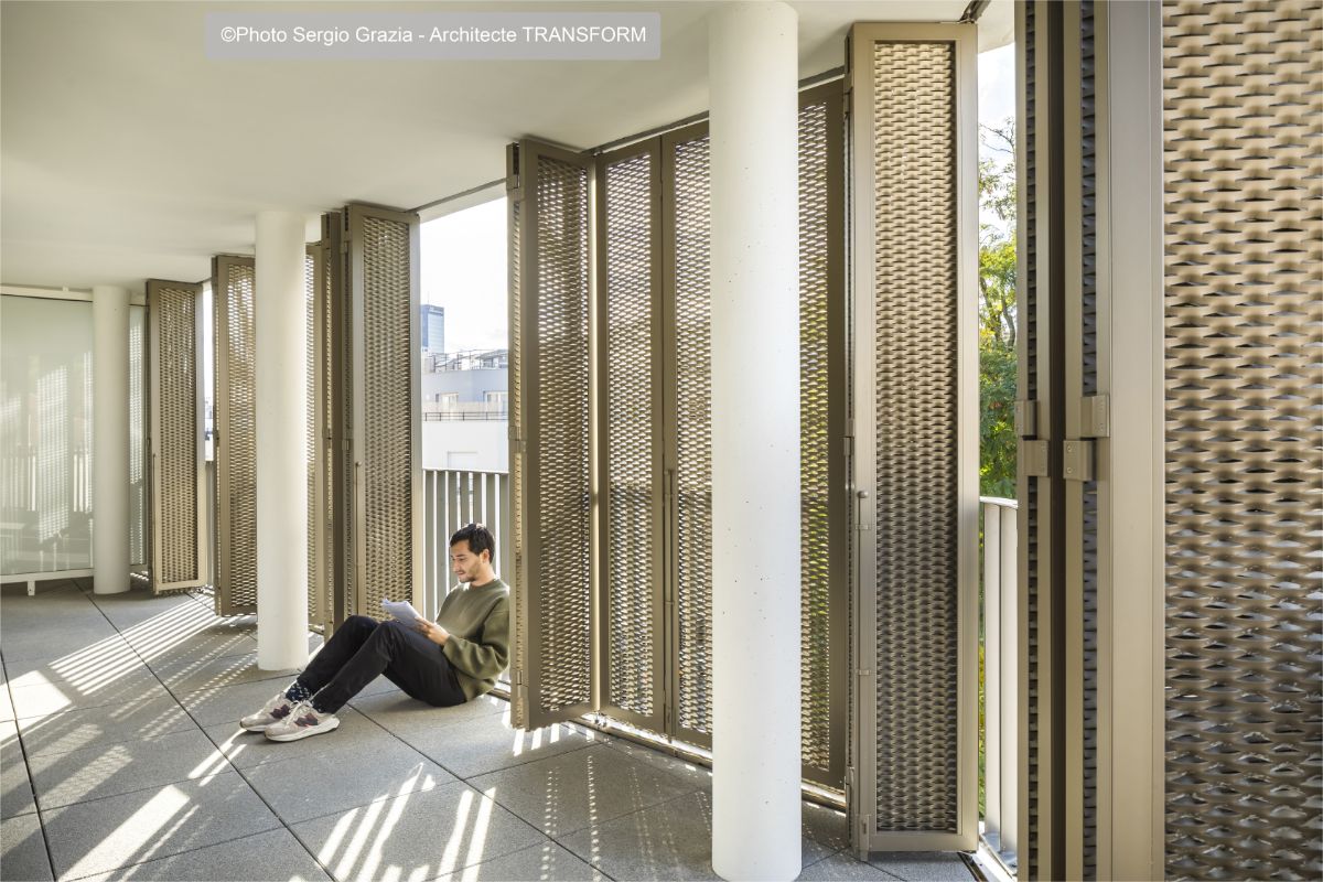 Volet métal déployé